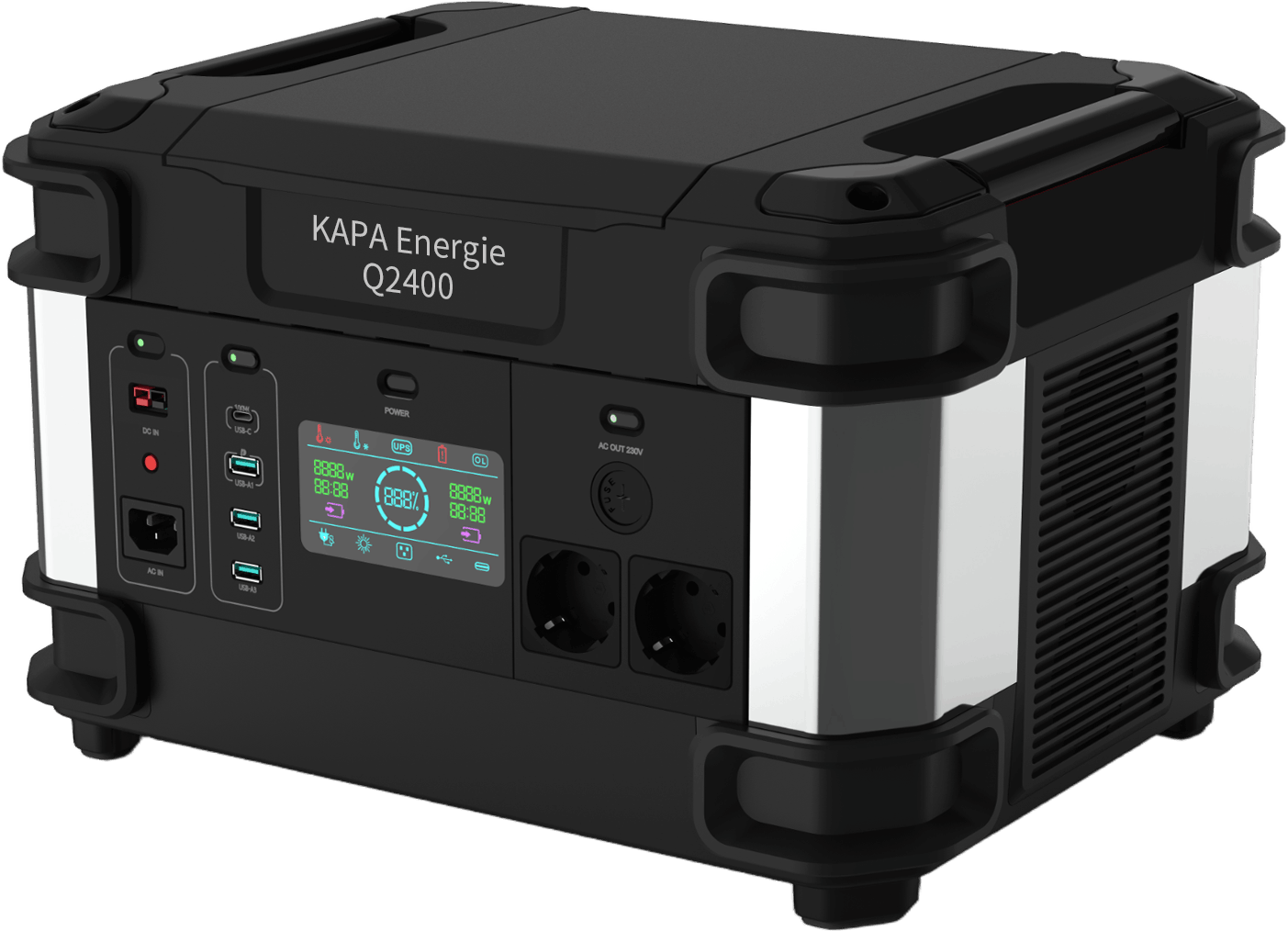 Ett bärbart batteri för för privat bru.